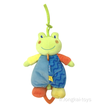 Jouet musical en peluche grenouille